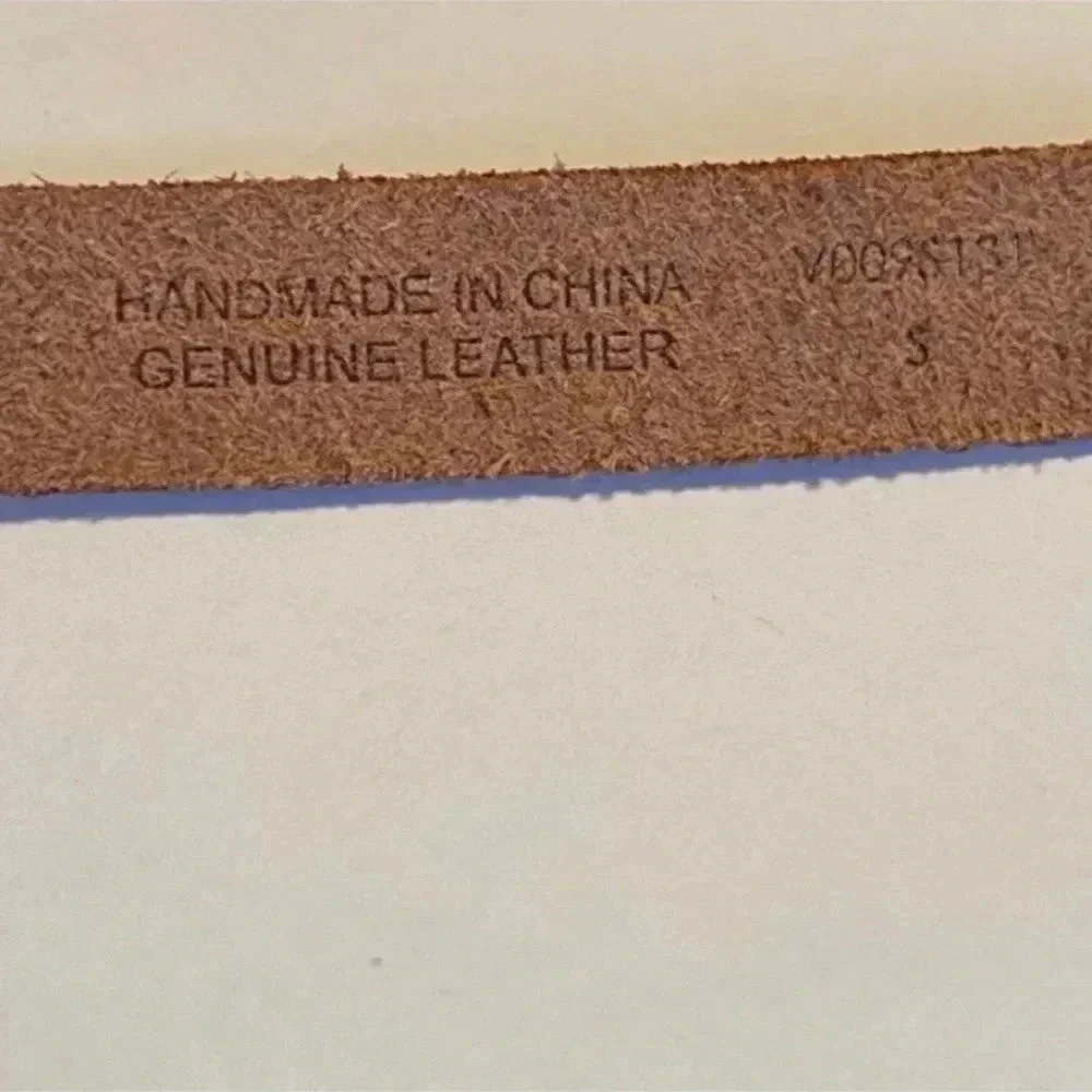Linea Pelle Vintage Womens Brown Leather Belt